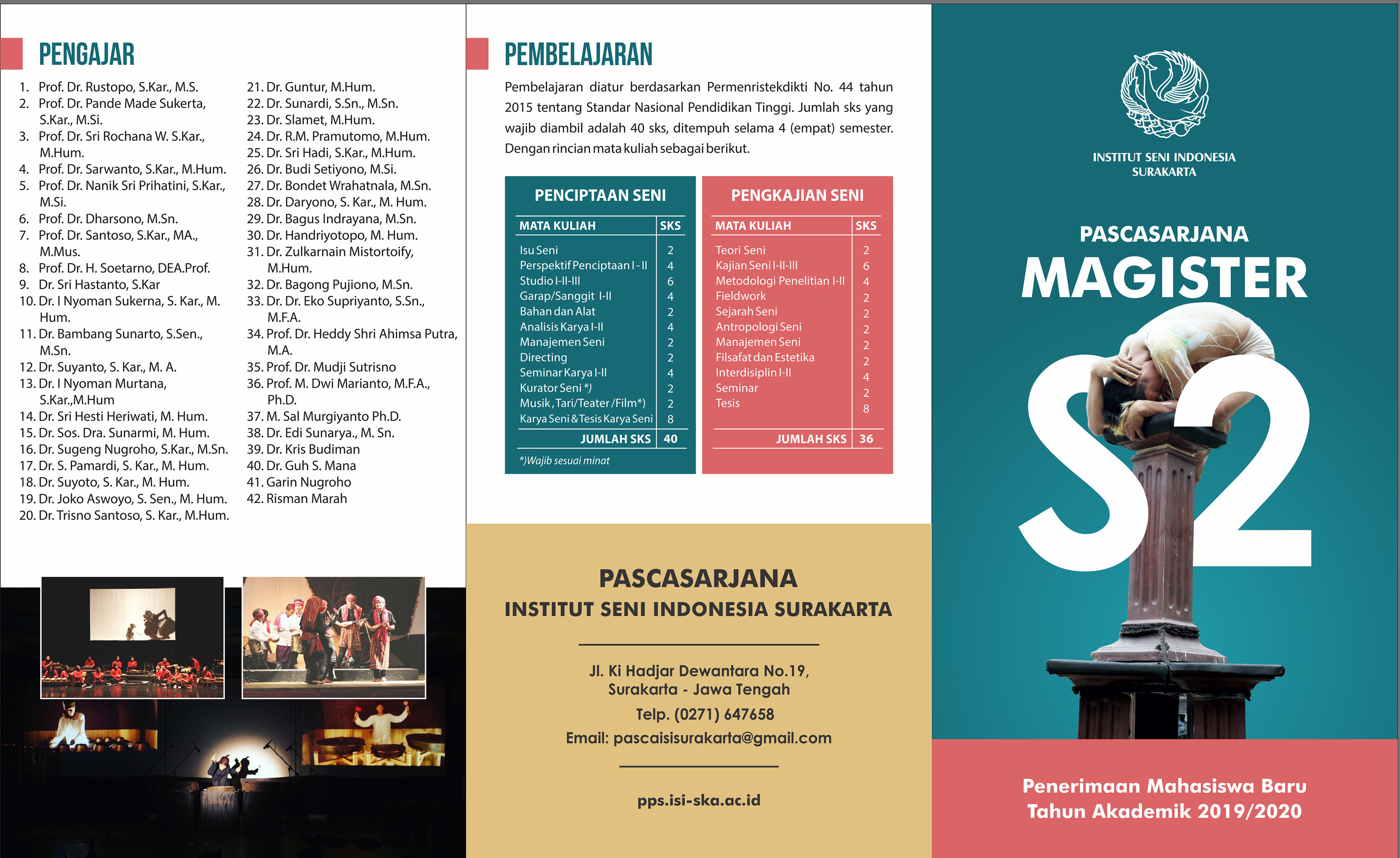 Leaflet Pendaftaran Mahasiswa Baru Tahun Akademik 2019 2012020 S 2