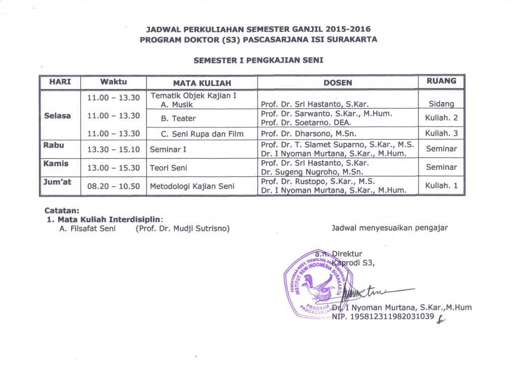 jadwal mengajar1